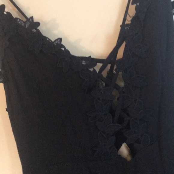 Navy Blue Tassle Romper - Picture 2 of 4